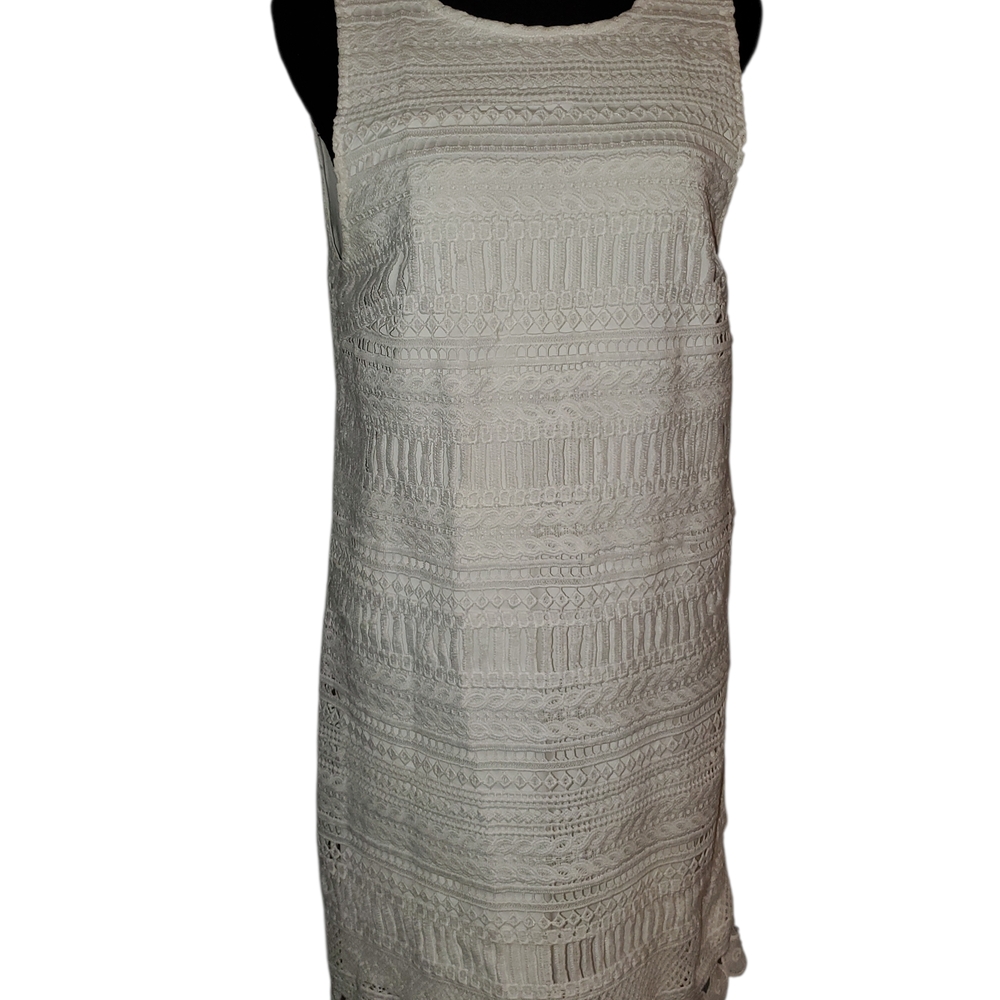 Gianni Bini Lace Mini Dress - Cream